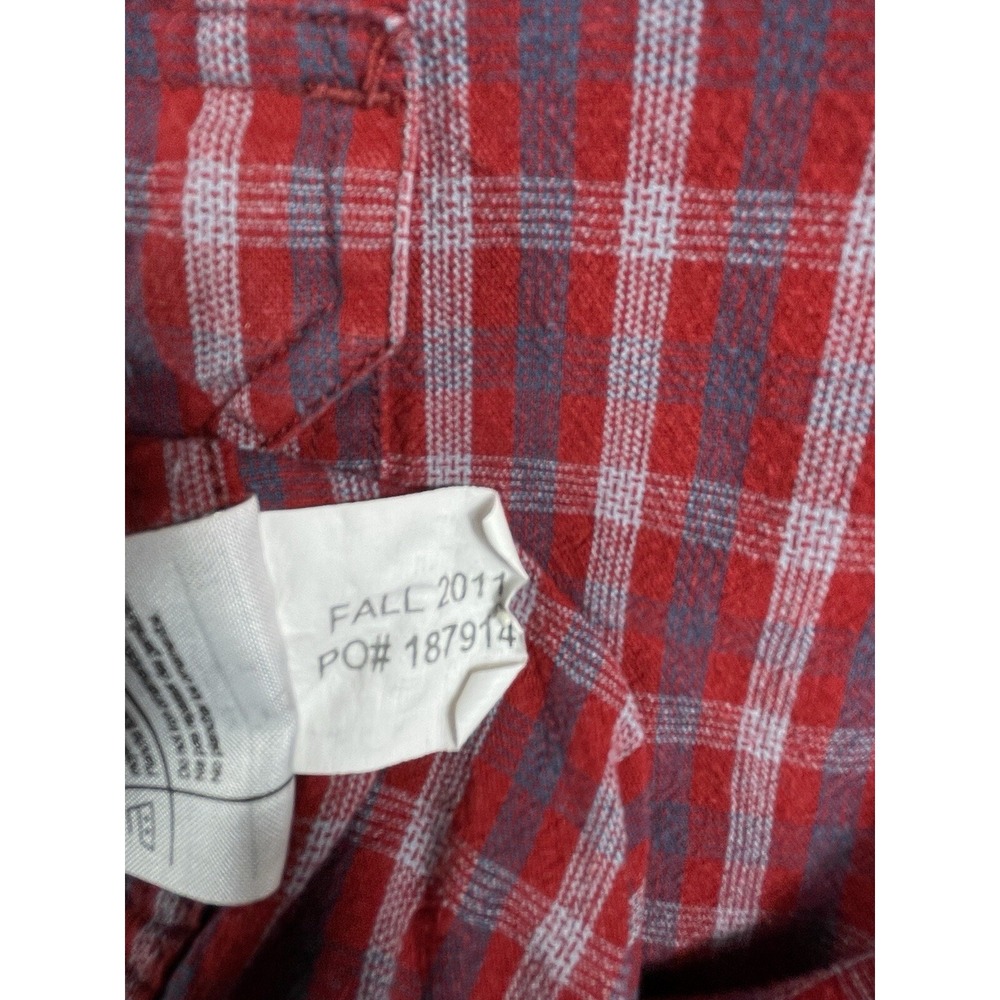 Vintage Carhartt 3XL Shirt Red Plaid Longsleeve - Picture 7 of 11
